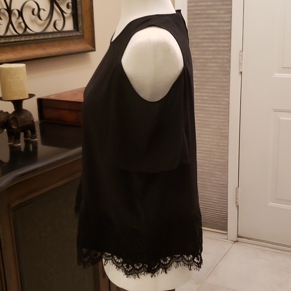 Madewell Black Cold Shoulder Top Size XS - Picture 2 of 8